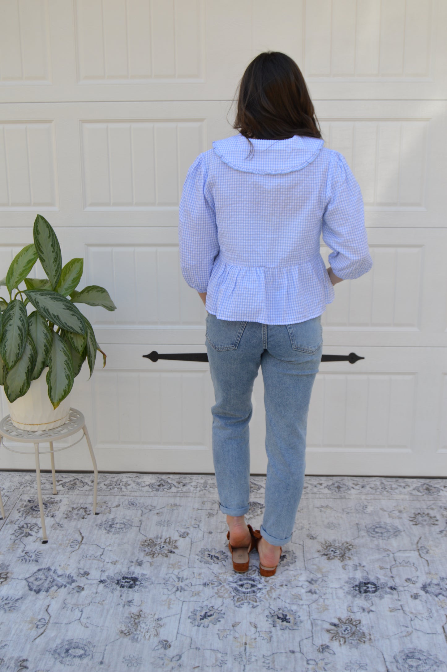 Victoria Gingham Top