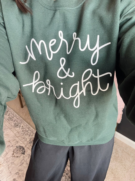 Merry & Bright Christmas Sweatshirt